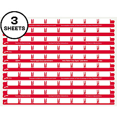 Avery® 8 Tab Easy Print & Apply Clear Label Sheet Refills Inkjet, Laser - Clear - Plastic - 3 Total Sheets - 30/Pack - 30 / Pack (11226) Avery® 8 Tab Easy Print & Apply Clear Label Sheet Refills Inkjet, Laser - Clear - Plastic - 3 Total Sheets - 30/Pack - 30 / Pack (11226)