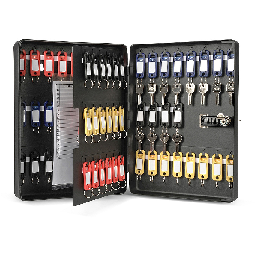 CARL Combination Key Cabinet Combination Lock, Pre-drilled Mounting Hole - Black - 1 Each (81080)