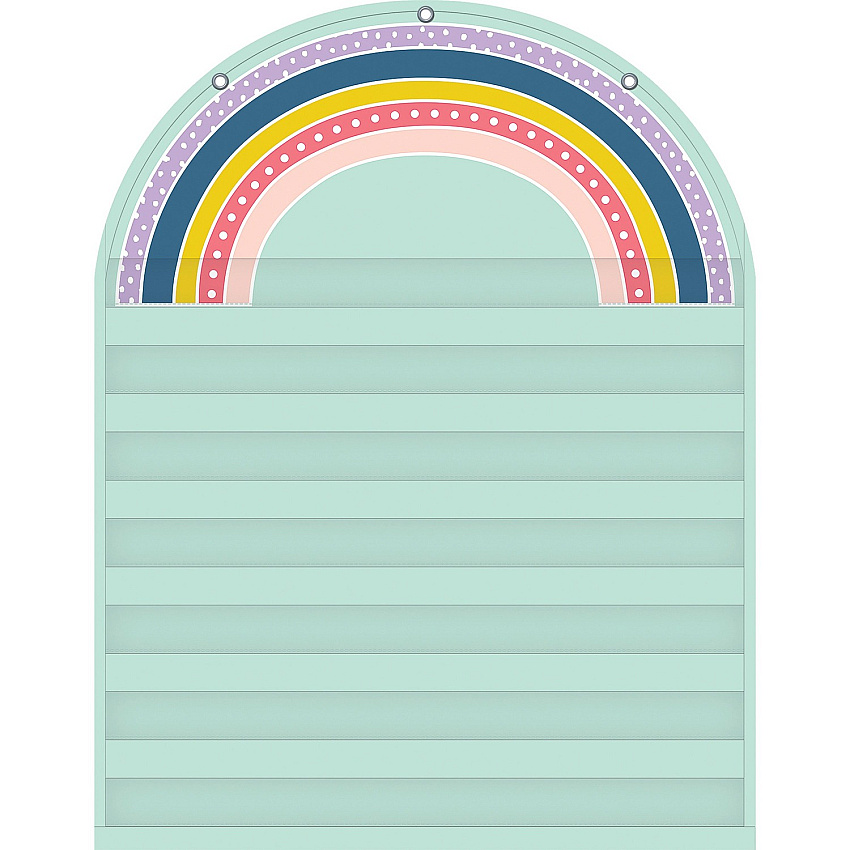 Teacher Created Resources Oh Happy Day Rainbow 7 Pocket Chart Skill Learning: Rainbow - 1 Each (20100)