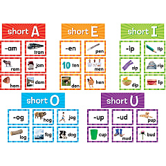Teacher Created Resources Short Vowels Pocket Chart Cards Skill Learning: Short Vowels - 205 Pieces - 1 Pack (20850) Teacher Created Resources Short Vowels Pocket Chart Cards Skill Learning: Short Vowels - 205 Pieces - 1 Pack (20850)