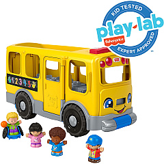 Fisher-Price Little People Toddler Learning Toy, Big Yellow School Bus Musical Push Toy 1-5 Year Age - 1 Each - Yellow (GLT75)