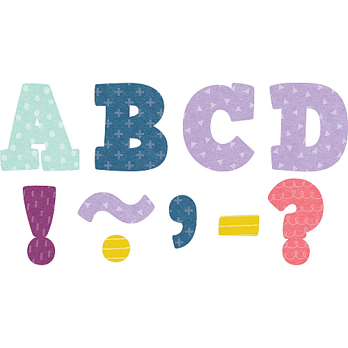 Teacher Created Resources Oh Happy Day Magnetic Letters Fun Theme/Subject - Magnetic - 3" Length - Multi - 1 Pack (77569)