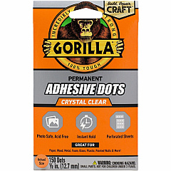 Gorilla Glue Gorilla Adhesive Dots Clear - 150 / Pack (104905)