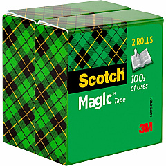 Scotch Magic Tape 72 yd Length x 0.75" Width - 3" Core - Clear - Split Resistant, Tear Resistant - For Paper, Mending, Document - 2/Pack - 6 / Bundle (8103472BD)