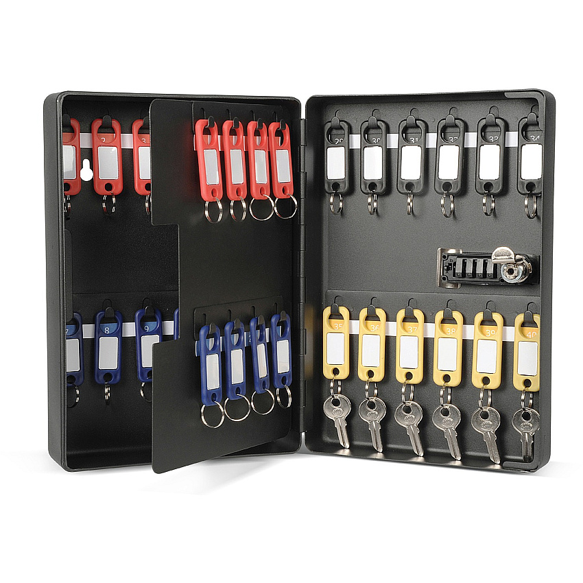 CARL Combination Key Cabinet Combination Lock, Pre-drilled Mounting Hole - Black - Plastic - 1 Each (81040)