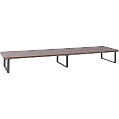Lorell Quick-Install Monitor Laptop Riser 4.80" Height x 39.40" Width x 10.20" Depth - Powder Coated - Steel, Particleboard, Silicone - Teak - 1 Each (LLR99557) Lorell Quick-Install Monitor Laptop Riser 4.80" Height x 39.40" Width x 10.20" Depth - Powder Coated - Steel, Particleboard, Silicone - Teak - 1 Each (LLR99557)