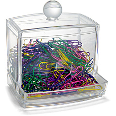 Officemate Paper Clip Dispenser Clear - PVC-free - 1 Each (93697)