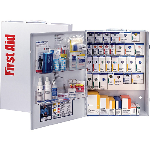 First Aid Only XL SC Business First Aid Cabinet 666 x Piece(s) For 150 x Individual(s) - 5" Height x 16" Width x 21" Depth - Steel Case - White - 1 Each (90829021)