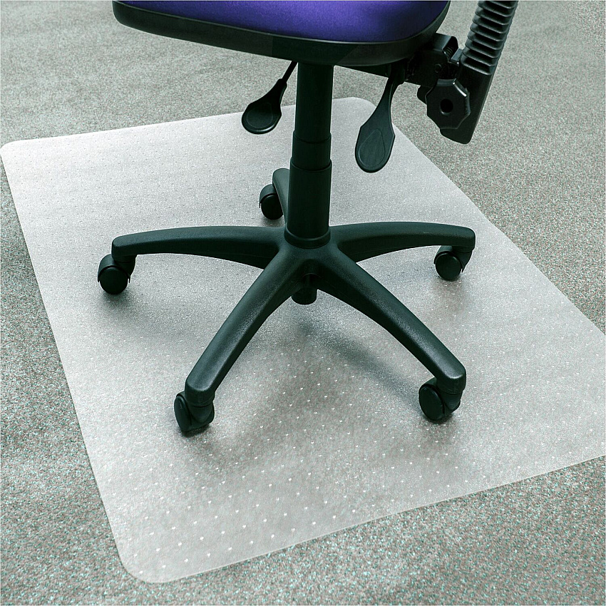 Floortex APET Rectangular for Low/Standard Pile Carpets - 46" x 60" 60" Length x 46" Width x 0.087" Depth x 0.087" Thickness - Rectangular - Amorphous Polyethylene Terephthalate (APET) - Clear - 1 Each - TAA Compliant (NCCMFLAG0006)