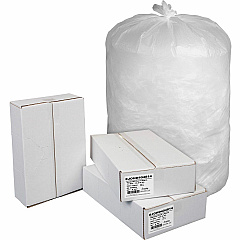 Everyday Genuine Joe High-Density Can Liners 45 gal Capacity - 46" Length x 40" Width x 0.43 mil (11 Micron) Thickness - High Density - Natural - Resin - Office Waste, Receptacle - 250 / Carton (HD404814)