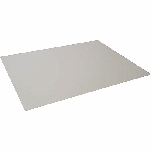 DURABLE Desk Mat 650x500 mm with Contoured Edges PP Office - 19.69" Length x 25.59" Width - Rectangular - Polypropylene, Plastic - Gray - 1 Each (713310)