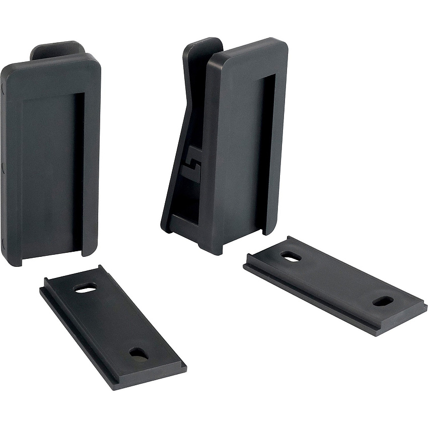 DURABLE VISIOCLIP Wall Mount for Tablet, Smartphone - Charcoal Gray 2.20 lb Load Capacity - Plastic - 1 Each (893958)