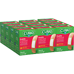 Curad Plastic Adhesive Bandages Tan - Plastic, Polyethylene - 100/Box - 12 / Carton (NON25500CT) Curad Plastic Adhesive Bandages Tan - Plastic, Polyethylene - 100/Box - 12 / Carton (NON25500CT)