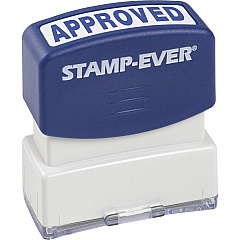 Trodat Pre-inked APPROVED Message Stamp Message Stamp - APPROVED - 0.56" Impression Width x 1.69" Impression Length - Blue - 1 Each (5941) Trodat Pre-inked APPROVED Message Stamp Message Stamp - APPROVED - 0.56" Impression Width x 1.69" Impression Length - Blue - 1 Each (5941)