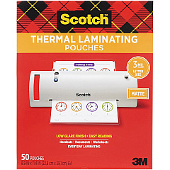Scotch Laminating Pouch Laminating Pouch/Sheet Size: 8.90" Width x 11.40" Length x 3 mil Thickness - for Laminator, Document, Award, Sign, Calendar, Certificate, Artwork, Schedule - Double Sided - Clear - 50 / Pack (TP385450M) Scotch Laminating Pouch Laminating Pouch/Sheet Size: 8.90" Width x 11.40" Length x 3 mil Thickness - for Laminator, Document, Award, Sign, Calendar, Certificate, Artwork, Schedule - Double Sided - Clear - 50 / Pack (TP385450M)