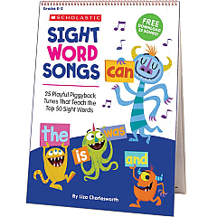 Scholastic Sight Word Songs Flip Chart & CD Theme/Subject: Fun - Skill Learning: Sight Words, Songs - 1 Each (1338113135) Scholastic Sight Word Songs Flip Chart & CD Theme/Subject: Fun - Skill Learning: Sight Words, Songs - 1 Each (1338113135)