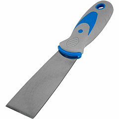Impact Stiff Putty Knife 1.50" Blade - Comfort Grip, Rust Resistant, Solvent Proof, Hanging Hole - Blue, Gray - 12 / Box (T000500) Impact Stiff Putty Knife 1.50" Blade - Comfort Grip, Rust Resistant, Solvent Proof, Hanging Hole - Blue, Gray - 12 / Box (T000500)