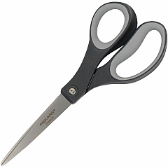 Fiskars Titanium Soft Grip Scissors Titanium Nitride - Gray - 2 / Pack (1067266) Fiskars Titanium Soft Grip Scissors Titanium Nitride - Gray - 2 / Pack (1067266)