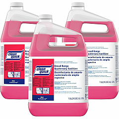 Procter & Gamble P&G Clean Quick Quaternary Sanitizer Concentrate - 128 fl oz (4 quart) - Rinse-free - Red - 3 / Carton (07534) Procter & Gamble P&G Clean Quick Quaternary Sanitizer Concentrate - 128 fl oz (4 quart) - Rinse-free - Red - 3 / Carton (07534)