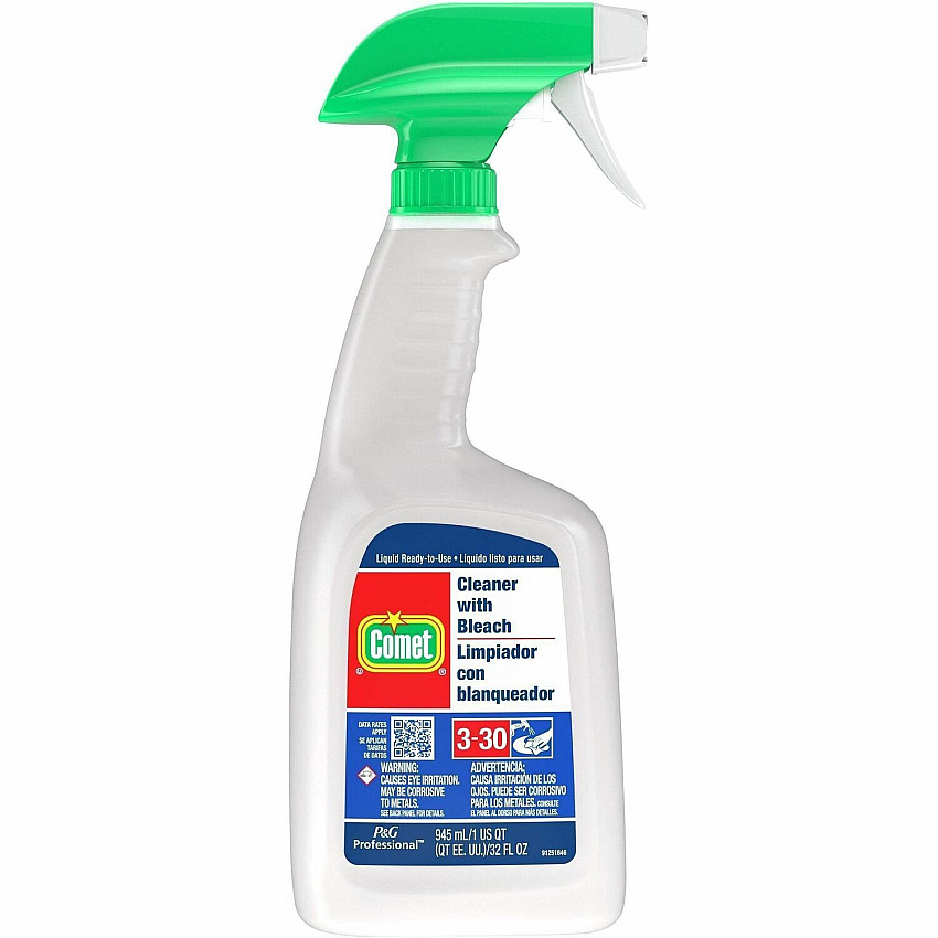 Comet All Purpose Cleaner Concentrate - 32 fl oz (1 quart) - Fresh Scent - Deodorize, Heavy Duty, Mold Resistant, Mildew Resistant, Non-abrasive, Easy to Use - Red - 1 Each (02287)