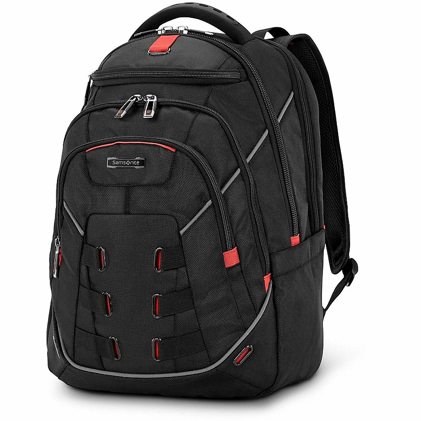Samsonite Tectonic Nutech Carrying Case Rugged (Backpack) for 11" to 17" Notebook, Tablet, Water Bottle, Umbrella, Card, Accessories - Black (1450891041)
