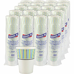 Genuine Joe 12 oz Cold Cups 50 / Pack - 20 / Carton - White - Paper - Cold, Beverage (GJO03162CT)
