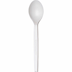 WNA 7" Plant Starch Spoons Spoon - Breakroom - Plant Starch - Beige - 50 / Pack (EPS003)