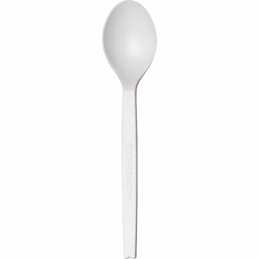 WNA 7" Plant Starch Spoons Spoon - Breakroom - Plant Starch - Beige - 50 / Pack (EPS003)