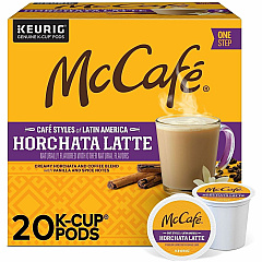 McCafe McCafé® K-Cup Horchata Latte Compatible with Keurig Brewer - Medium - K-Cup - Horchata Latte - 24 / Box (9891) McCafe McCafé® K-Cup Horchata Latte Compatible with Keurig Brewer - Medium - K-Cup - Horchata Latte - 24 / Box (9891)