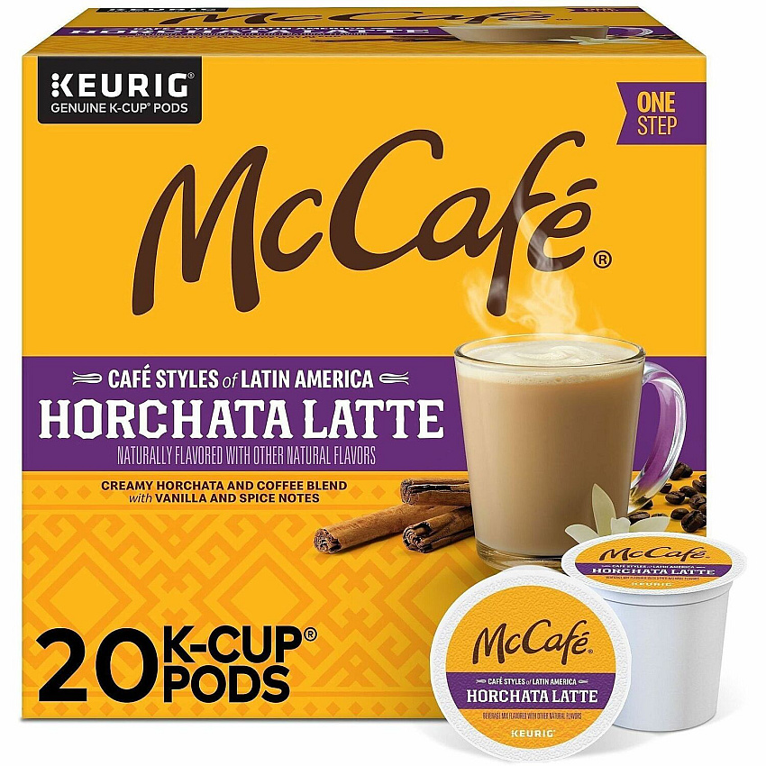 McCafe McCaf&eacute;&reg; K-Cup Horchata Latte Compatible with Keurig Brewer - Medium - K-Cup - Horchata Latte - 24 / Box (9891)