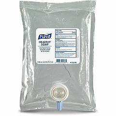 PURELL® HEALTHY SOAP PCXM Antibacterial Lotion Soap 1.06 quart - Kill Germs - Hand, Skin - Antibacterial - Clear - Refillable, Triclosan-free - 1 Each (417308) PURELL® HEALTHY SOAP PCXM Antibacterial Lotion Soap 1.06 quart - Kill Germs - Hand, Skin - Antibacterial - Clear - Refillable, Triclosan-free - 1 Each (417308)
