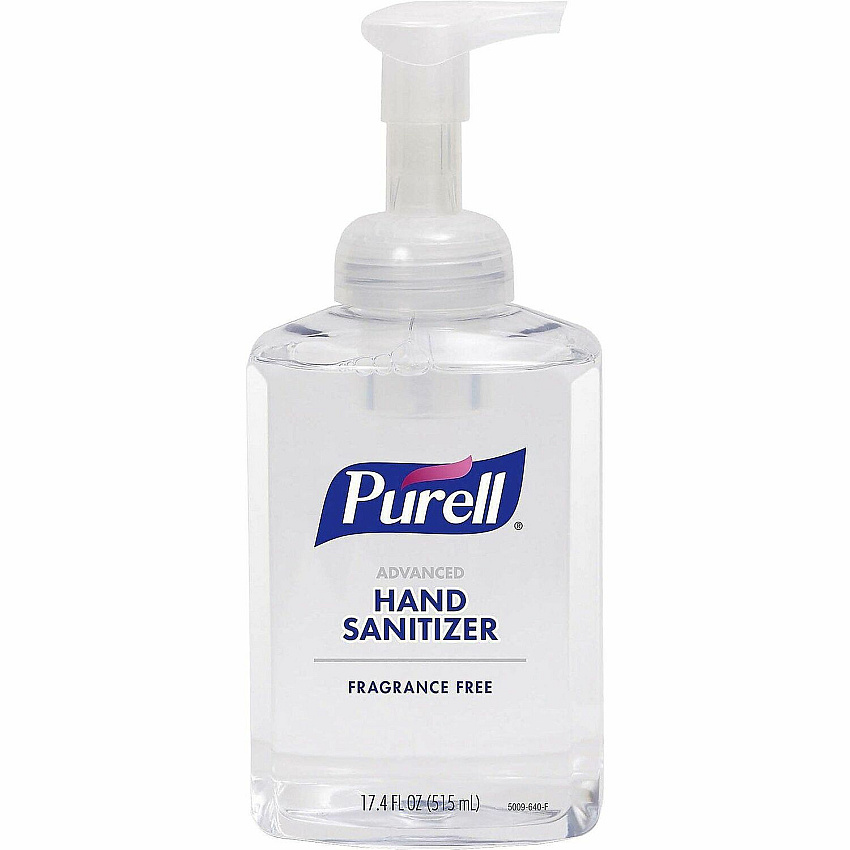 PURELL&reg; Hand Sanitizer Foam 1.09 lb - Pump Bottle Dispenser - Kill Germs - Hand, Skin - Clear - Quick Drying, Fragrance-free - 1 Each (500904)