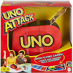 Mattel UNO Attack Card Game , Family Game For Kids And Adults, Card Blaster Fun - Gambling - 2 to 10 Players - 1 Each (GTX66)