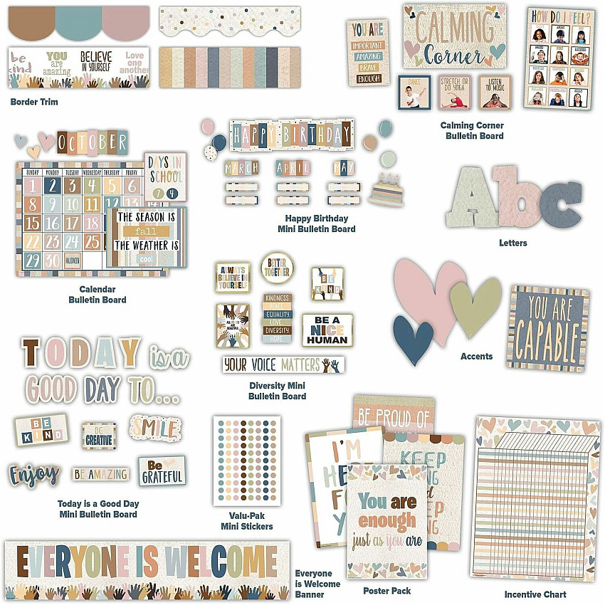 Teacher Created Resources Everyone is Welcome Decor Set Multi - 1 Set (2088692)