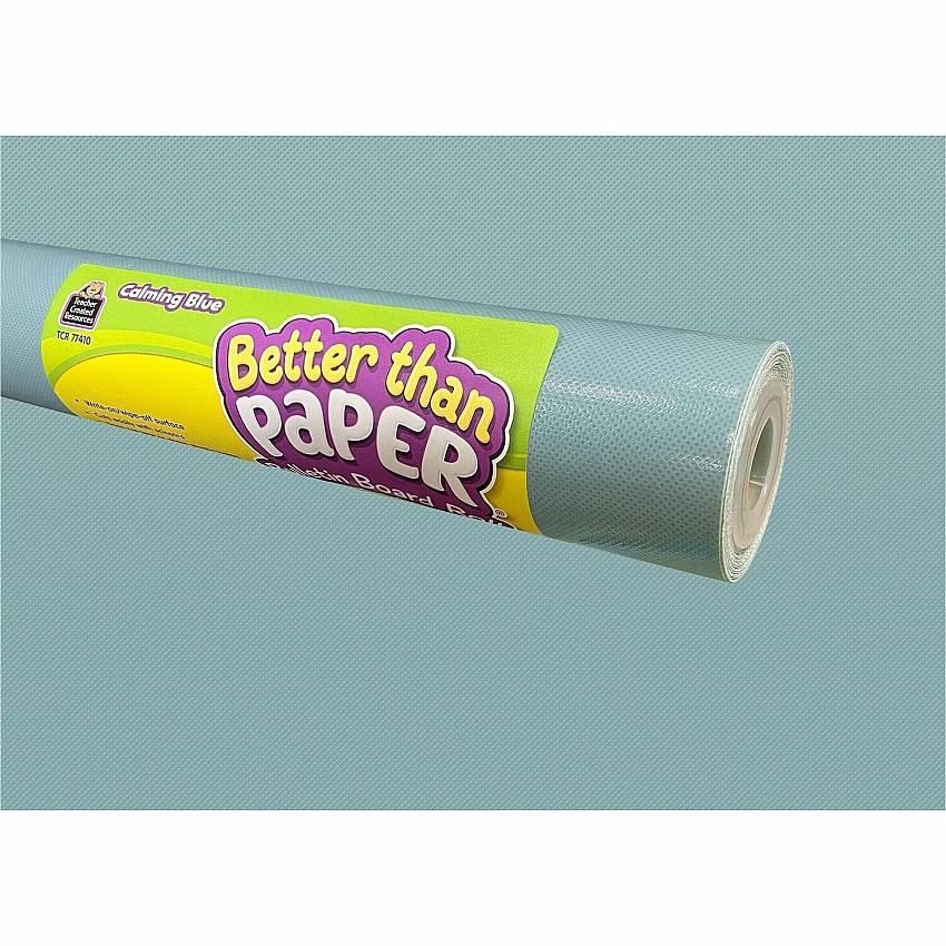 Teacher Created Resources Better Than Paper Board Roll Bulletin Board, Classroom - 48" Width x 12 ft Length - Calming Blue - 1 Roll (77410)