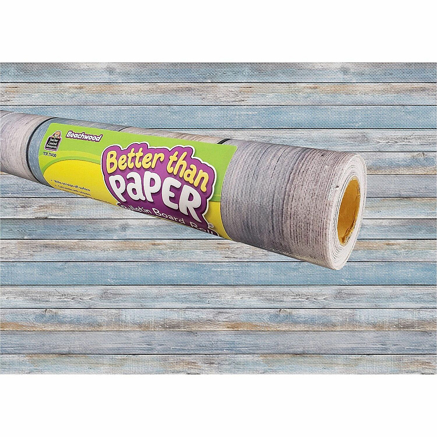 Teacher Created Resources Better Than Paper Board Roll Bulletin Board, Classroom - 48" Width x 12 ft Length - Beachwood - Multicolor - 1 Roll (77400)
