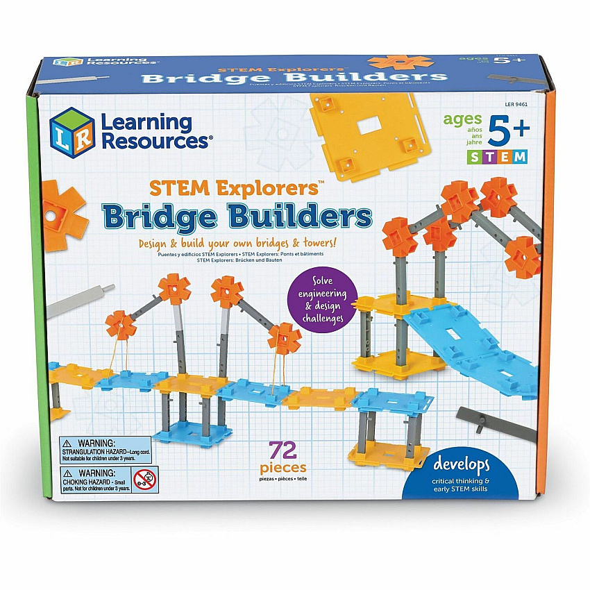 Learning Resources STEM Explorers Bridge Builders Theme/Subject: Learning - 5-7 Year - Multi - 1 Each (LER9461)