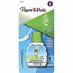 Paper Mate Liquid Paper Fast Dry Correction Fluid 22 mL - Bright White - Fast-drying, Spill Resistant - 1 Pack (5640415K)