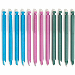 U Brands U-Eco Speckled Hex Mechanical Pencils 0.7 mm Green, Pink, Blue, Gray Lead - HB/#2 - Refillable - Green, Pink, Blue Barrel - 1 Each (6591U0124)