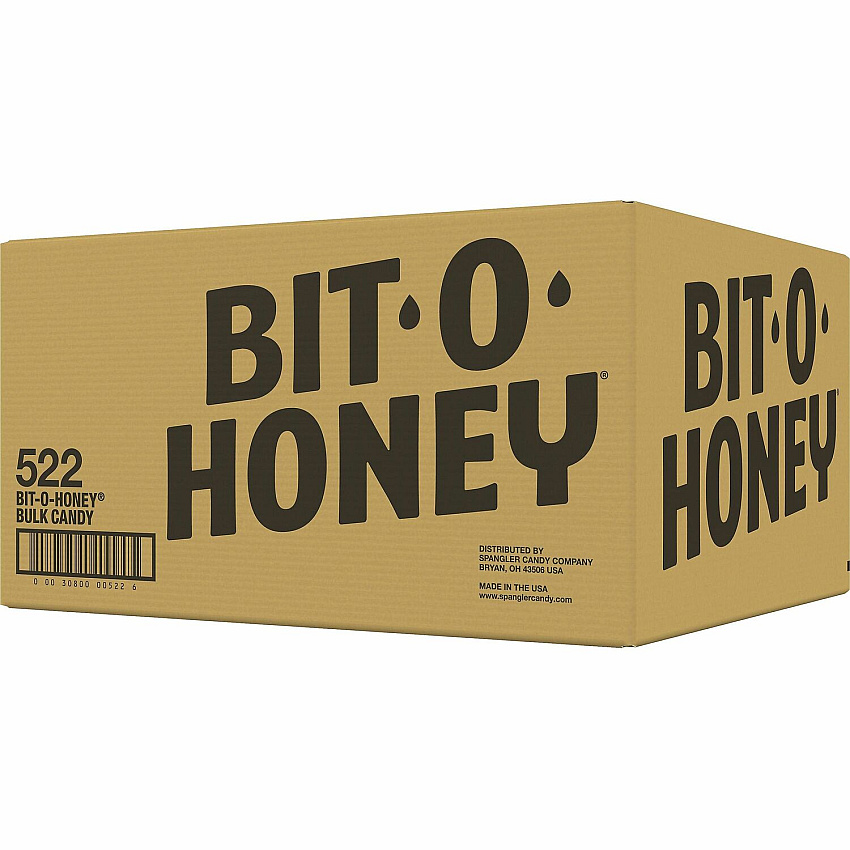 Spangler Bit-O-Honey Candies Honey, Almond - Individually Wrapped - 1 Carton (522)