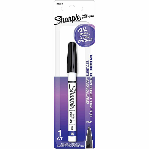 Sharpie Oil-Based Paint Markers Black Ink - Oil Based - 1 Pack (2089210)
