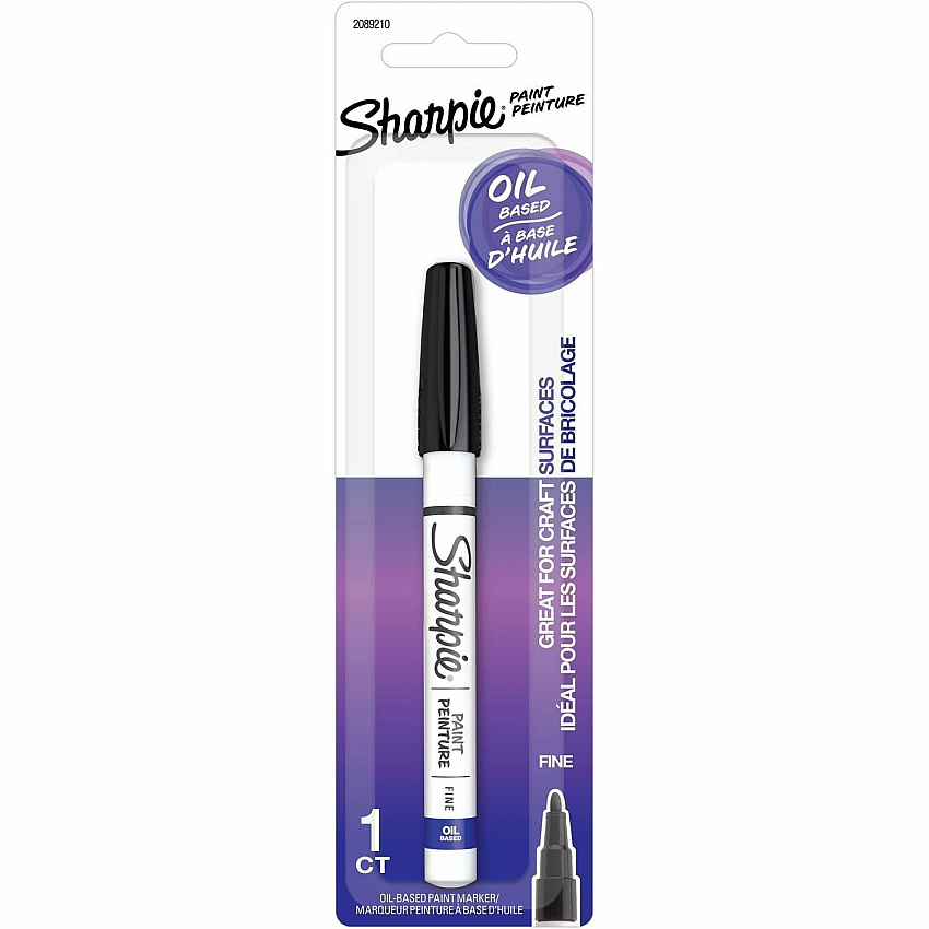 Sharpie Oil-Based Paint Markers Black Ink - Oil Based - 1 Pack (2089210)