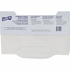 Genuine Joe Quarter-Fold Toilet Seat Covers Quarter-fold - For Toilet - White - Virgin Paper - 125/Pack - 24 / Carton (GJO10154)