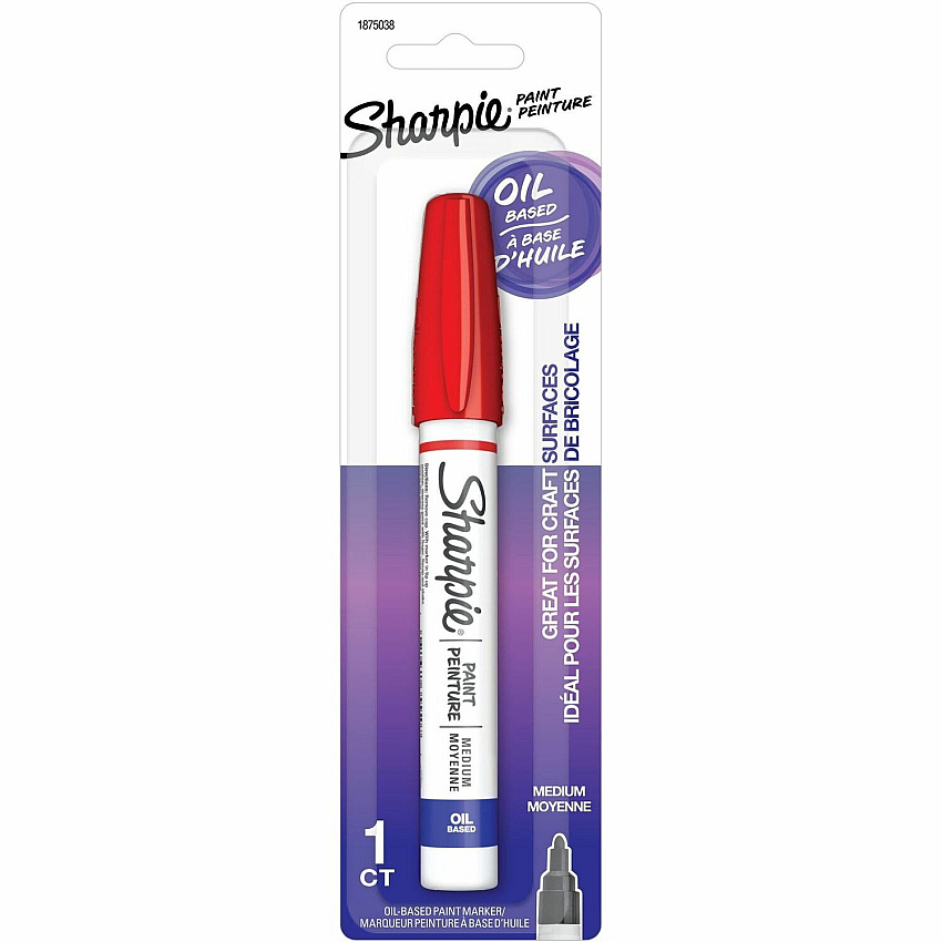 Sharpie Oil-Based Paint Markers Red Ink - Oil Based - 1 Pack (2157684)
