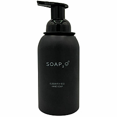 SOAP2O Ceramic Soap Bottle 11.83 fl oz Capacity - Eco-friendly, Wall Mountable, Counter Mountable - Black - 1 Each (S2O350BD)