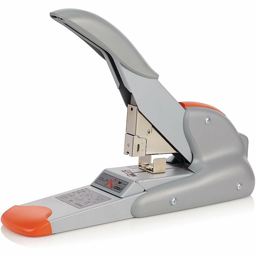 Rapid DUAX Heavy Duty Stapler Staples Upto 170 Sheet - Holds Upto 400 Staple - Silver, Orange - Metal - 1 Each (73338)