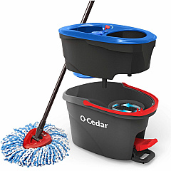 O-Cedar EasyWring RinseClean Spin Mop MicroFiber Head - Washable, Reusable, Machine Washable, Refillable, Telescopic Handle - Multi - 1 Each (168534) O-Cedar EasyWring RinseClean Spin Mop MicroFiber Head - Washable, Reusable, Machine Washable, Refillable, Telescopic Handle - Multi - 1 Each (168534)