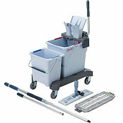 Vileda Professional UltraSpeed Double Bucket Kit MicroFiber - Multi - 1 Each (148344)