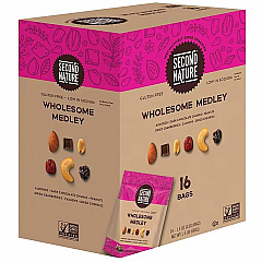 Office Snax Wholesome Medley Trail Mix Low Sodium - 1.50 oz - 16 / Box (08719)