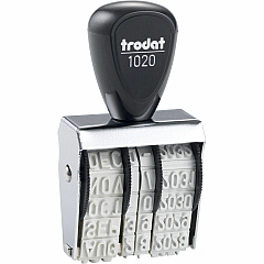 Trodat Size 2 Rubber Date Stamp Date Stamp - 0.19" Impression Length - 4 Bands - Gray - Rubber, Steel - 1 Each (RD020)